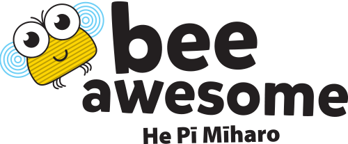 Bee Awesome Logo With Bee Te Reo 1