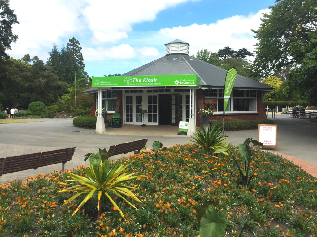 Botanic Garden Kiosk Christchurch venue hire for community events